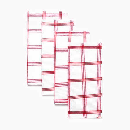 A set of decorative napkins Ethel Red 30x30cm., 4pcs, 100%HL.-4