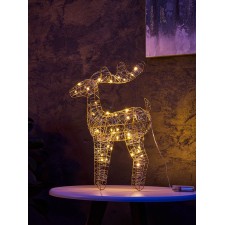 Фигура световая "Олененок", 49х27х9 см, 30 LED, батарейки ААх3 (не в компл.), свечение тёплое белое