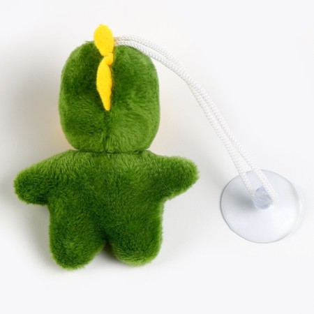 Soft toy "Dragon" with a bow, on a suction cup, 8 cm, color mix-2