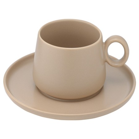 Tkano Essential Tea Set, 250 ml, 2 pcs, beige color-4
