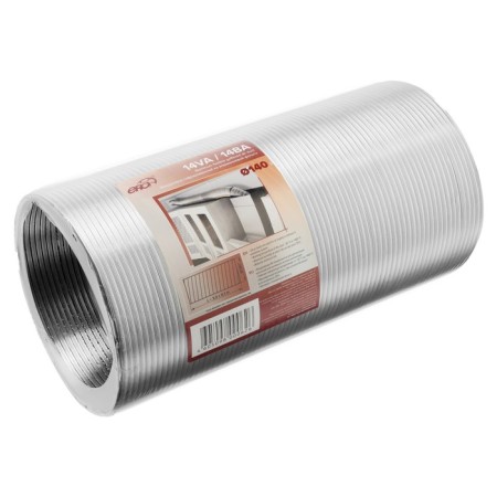 Hopper air duct Era, D = 140 mm, sliding up to 3 m, aluminum
