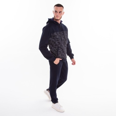 Male costume (sweatshirt/pants), dark blue color, size 56-3