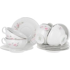 Cup 360 ml with a saucer 180 mm low bernadotte, decor 