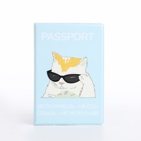 Cover for passport, blue color-1