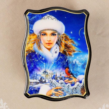 Casket "Tales", 12 × 16 cm, lacquer miniature, mix-9