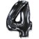 Foil ball 40 “number 4”, black, Black