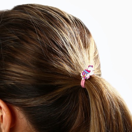 Hair gum "Funny Unicorn", Diam. 3 cm-4