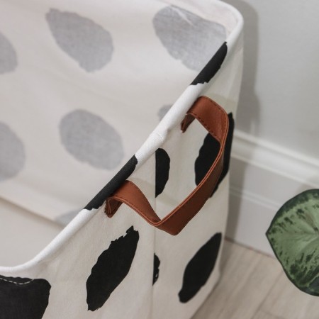 Storage basket "Dalmatin", 33 × 33 × 31 cm, black and white color-2