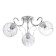 Ashley chandelier 3x40W E27 chrome 53x53x20cm