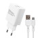 Network charger More Choice NC24I, 2.1A, Lightning cable, white