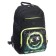 School backpack, 40 x 25 x 13 cm, Grizzly, ergonomic back, laptop department, black/yellow