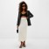 Maxi skirt Women's tweed MIST R.44, Milk
