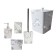 Diamond toilet brush, white color