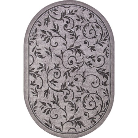 Oval carpet Merinos Silver, size 200x300 cm, color Light Gray Mr