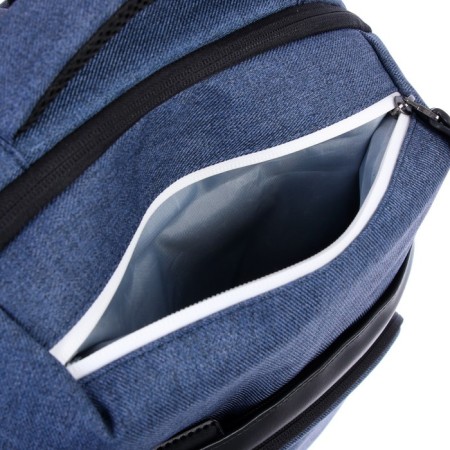 Youth backpack Davente Business, 44 x 32 x 16 cm, ergonomic back, dark blue-7