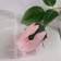 Flowers artificial "Rose Botton velvet" 43 cm, (bud-H-7cm) pink