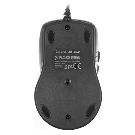 Mouse A4Tech V-Track Padless N-70FX Black Optical (1600DPI) USB for a laptop (7but)-1