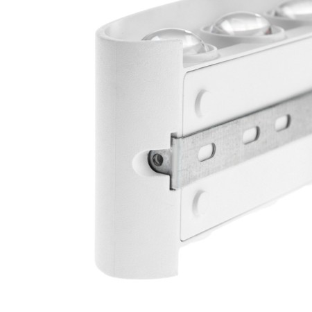 Front Fatter "Permeosphere", FSD-066, 10 W, 3000K, 5 rays, IP65, 220 V, plastic, white 10084-8