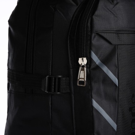 A backpack on a zipper with an increase, 65l, 4 outer pockets, black color-6