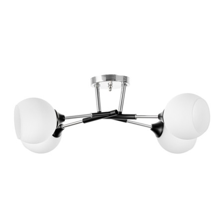 Luer "Indis" 4he27 40w Black-chromium 60x60x26 cm-4