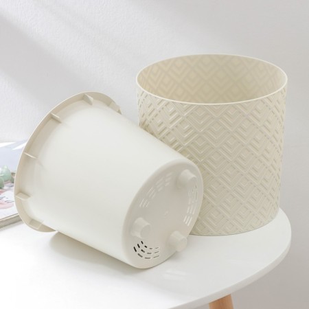 Kashpo for flowers with an insert "Etna", 3.4 l, d = 20 cm, h = 19 cm, white color-2