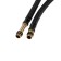 Flexible eyeliner for the Zein English mixer, nylon, 1/2 ", M10, 80 cm, set 2 pcs., Black