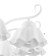 Luracia chandelier 8he27 40w is white 88x88x37-72 cm Bayerlux