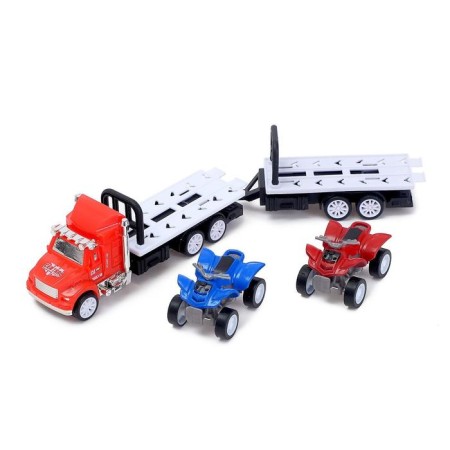 Inertia "carrier" truck with 2 ATVs, mix-3