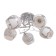 Buffy chandelier 5x40W E27 Chrome Model: 2751100