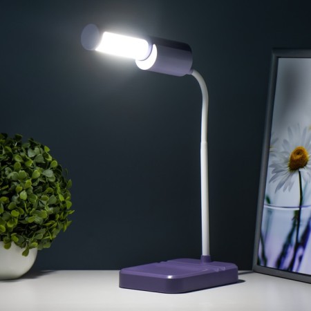 Lancer table lamp LED 3.5W USB batteries Violet 11x15x45 cm Risalux-3