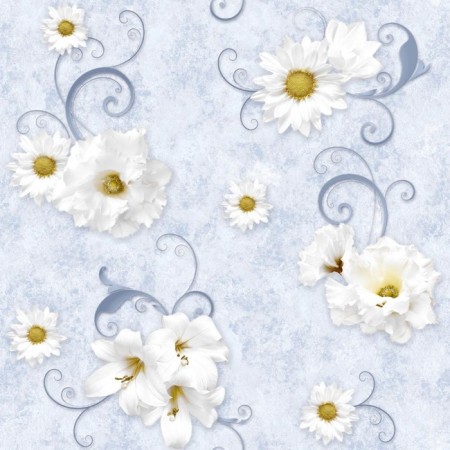 Paperial wallpapers with deep printing Saratov wallpaper F709-01 chamomile, 0.53*10m
