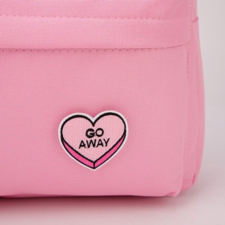 School textile “heart”, 37 x 33 x 17 cm, with Velcro, pink-5
