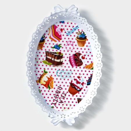 Oval shares "Pastoral", 36 × 22 × 5 cm, color mix-11