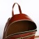 Open-ryukzak-mini made of artificial leather with lightning, brown color