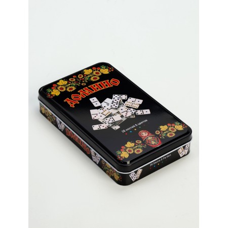 Domino board game "Matryoshka", bone 4.9 x 2.4 x 0.9 cm-4