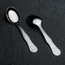 Spoon Children's children's “leovushka”, h = 12.5 cm, thickness 1.2 mm, silver color