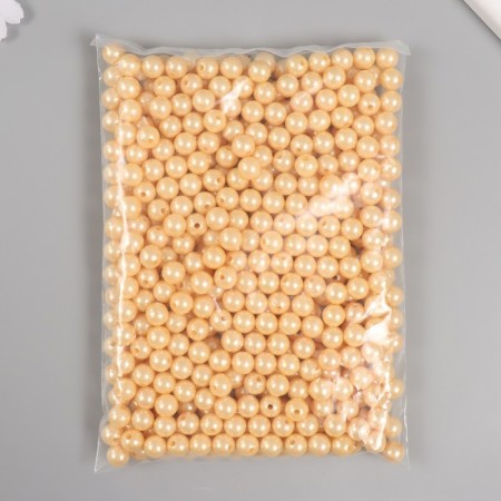 Set of beads "Pearls" d 10 mm, 250 gr, beige-2