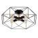 Chandelier 2231/4 E27 40W Black 57x50x18 cm Bayerlux