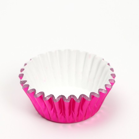 Baking shape round, 3.5 x 2 cm bright pink-1