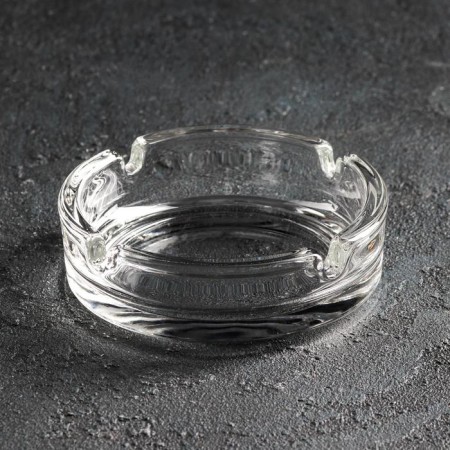 Glass ashtray "Round", D = 10.6 cm