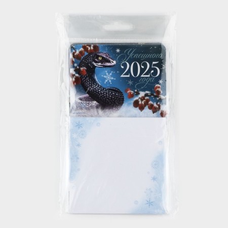 New Year's magnet with a block for the notes "New Year: New Year's mix" New Year:, 8 x 14 cm-4
