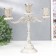 Summary Metal for 3 candles "Raja" aged silver 22.5x8x24 cm