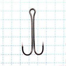Hook KOI Double Hook, size 8 Int, BN color, double, 10 pcs.