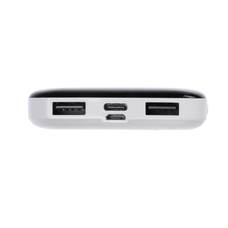 Maimi Mi3 external battery, 10,000 mAh, 2 USB, microUSB, type-C, display, 2.1 A, white-4