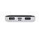 Maimi Mi3 external battery, 10,000 mAh, 2 USB, microUSB, type-C, display, 2.1 A, white