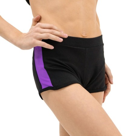 Shorts for gymnastics and dancing Grace Dance, p. 36, black/purple color-1
