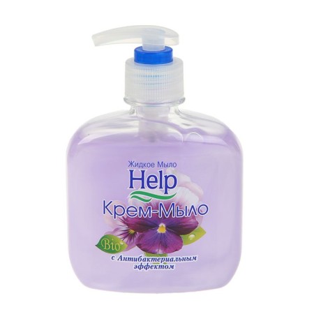 HELP liquid soap with antibacterial effect, with a dispenser, 300 ml