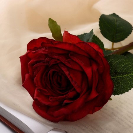 Artificial flowers "Rose Aesthetics" 10x49 cm, red-1