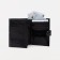 Male purse on the button for auto documents and passports, black color