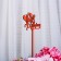 Topper "from March 8, with tulips" 13.5 × 7.5 cm, color mix, give beautifully